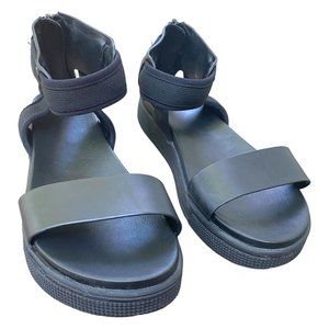 MIA Reed Vegan Leather Sneaker Bottom Strappy Sandals